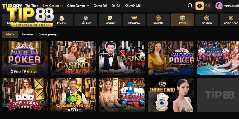 Sơ lược về Poker TIP88