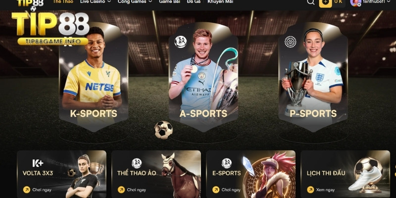 Thông tin chung về sảnh cược thể thao TIP88